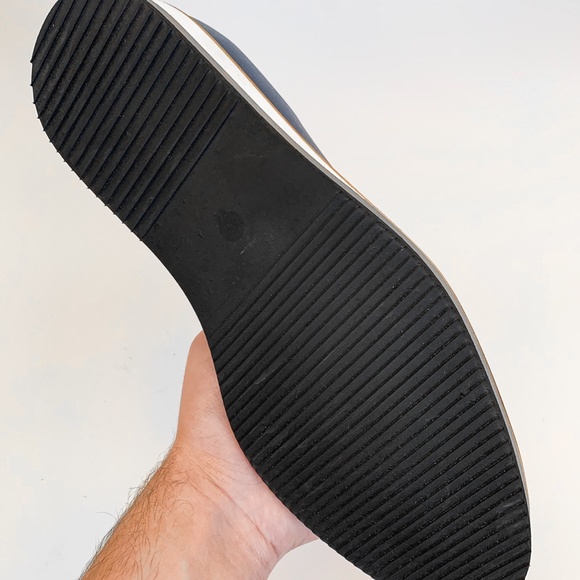 Navy Blue Derby Leather Dress Shoe main image 4